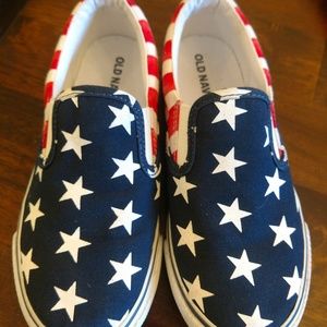 Little Boys Size 13 old navy slip on Tennis Shoes